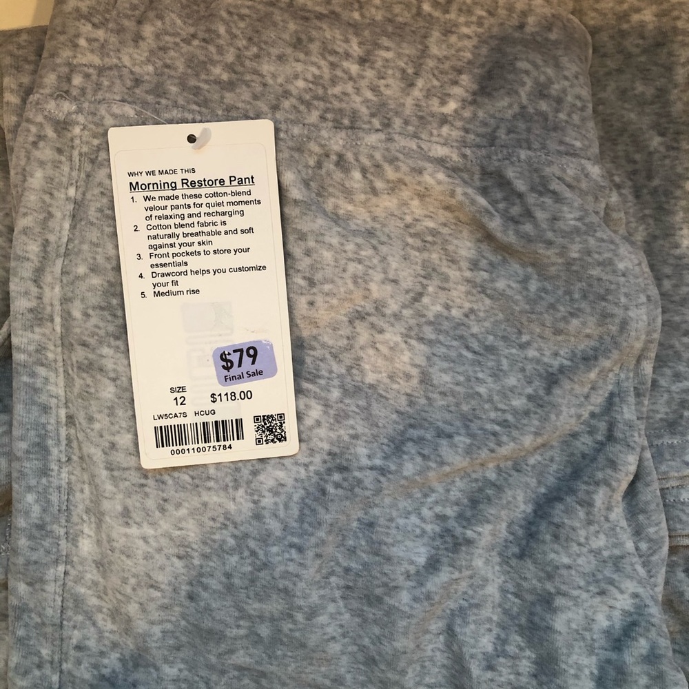NWT Lululemon Morning Restore Pants